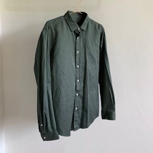 dark-mysterious longsleeved buttoned-down shirt
